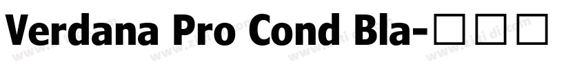 Verdana Pro Cond Bla字体转换